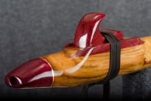 Black Locust Wood Native American Flute, Minor, Low E-4, #Q15F